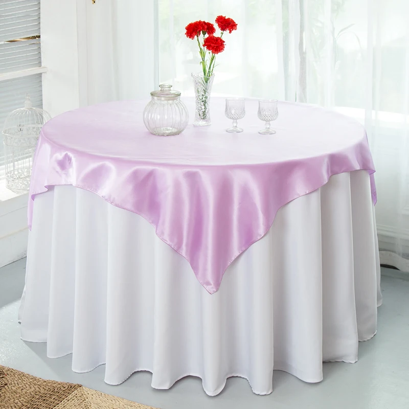 1 шт. Декоративная скатерть 145X145 см 22 цвета|table cloth overlay|satin tableclothtable |