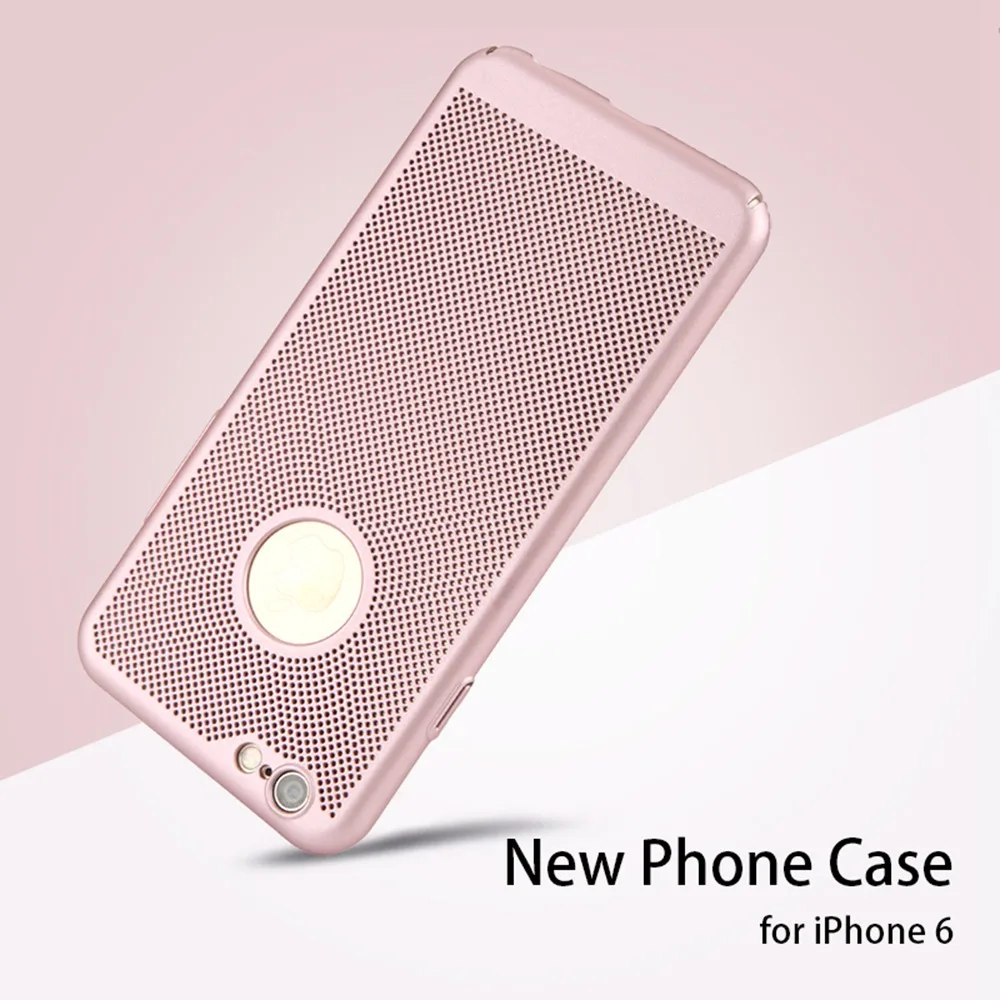 Fcoque охлаждения! Рассеивание тепла телефона Чехлы для iPhone 6 Чехол роскошные