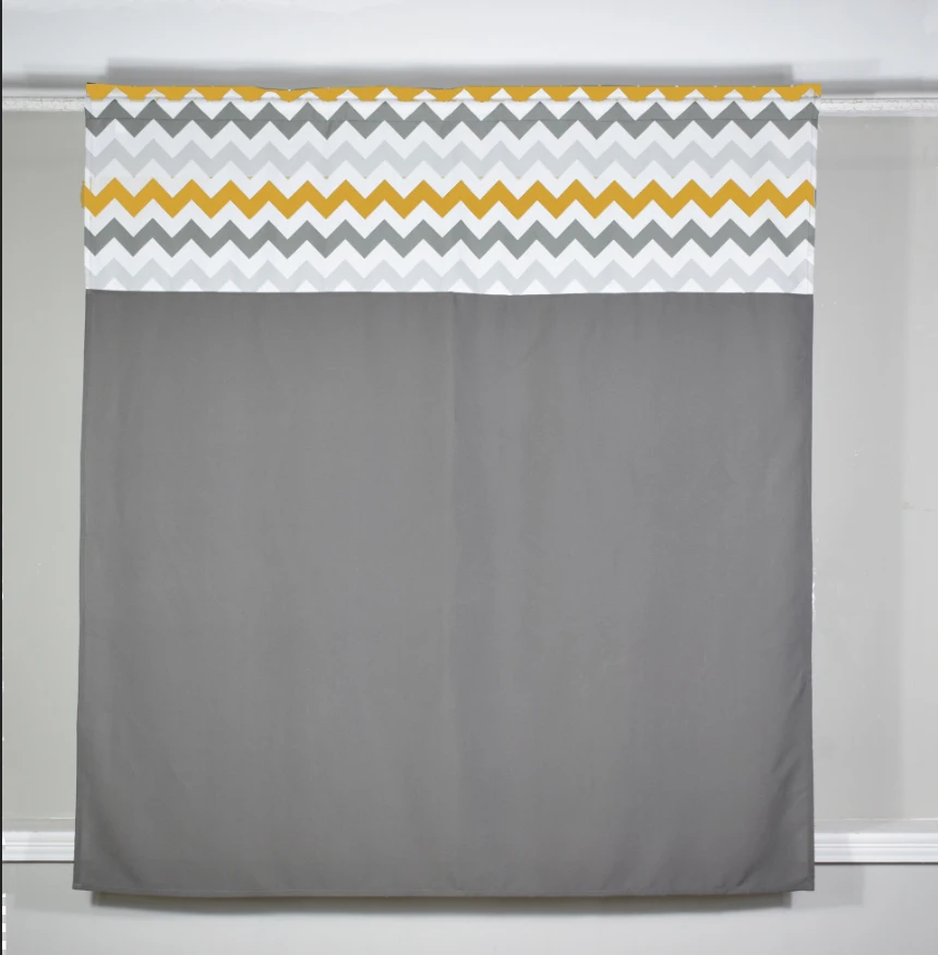 Занавеска из плотной ткани с принтом волн цветной дизайн оконная занавеска для