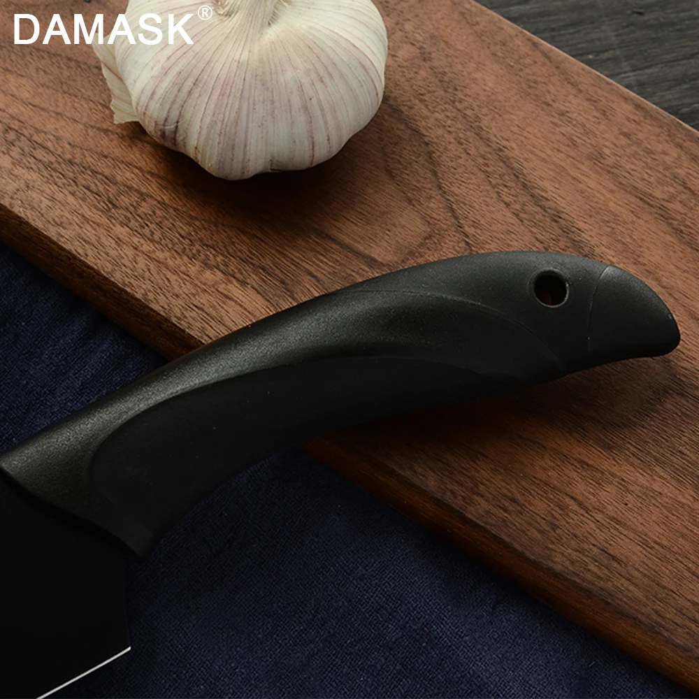Damask нож шеф повара 3Cr13 стальные ножи с крышками для нарезки хлеба Santoku Vegetabl ручки
