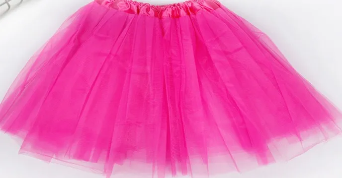 hot pink Петти Шифоновая юбка принцессы пачка для девочки детские юбки вечерние Одежда для бальных танцев юбка-пачка из 3 слоев, платье-пачка - Цвет: hot pink