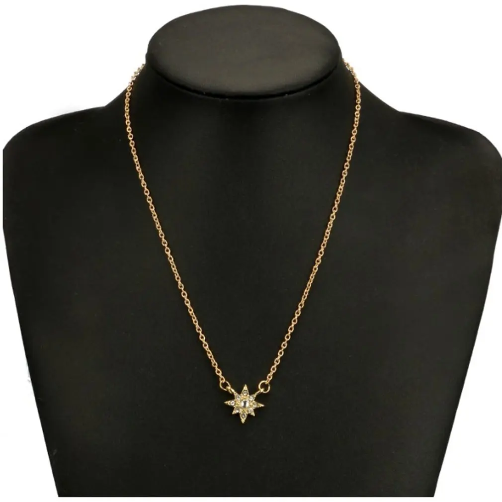 RetroGothic череп Длинная цепочка с подвеской ожерелье ручной работы в форме звезды