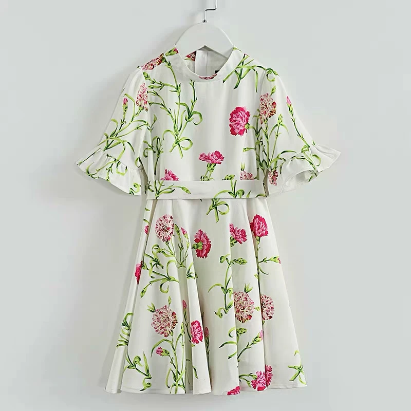 Летняя семейная Одинаковая одежда женская для девочек вечерние официальные