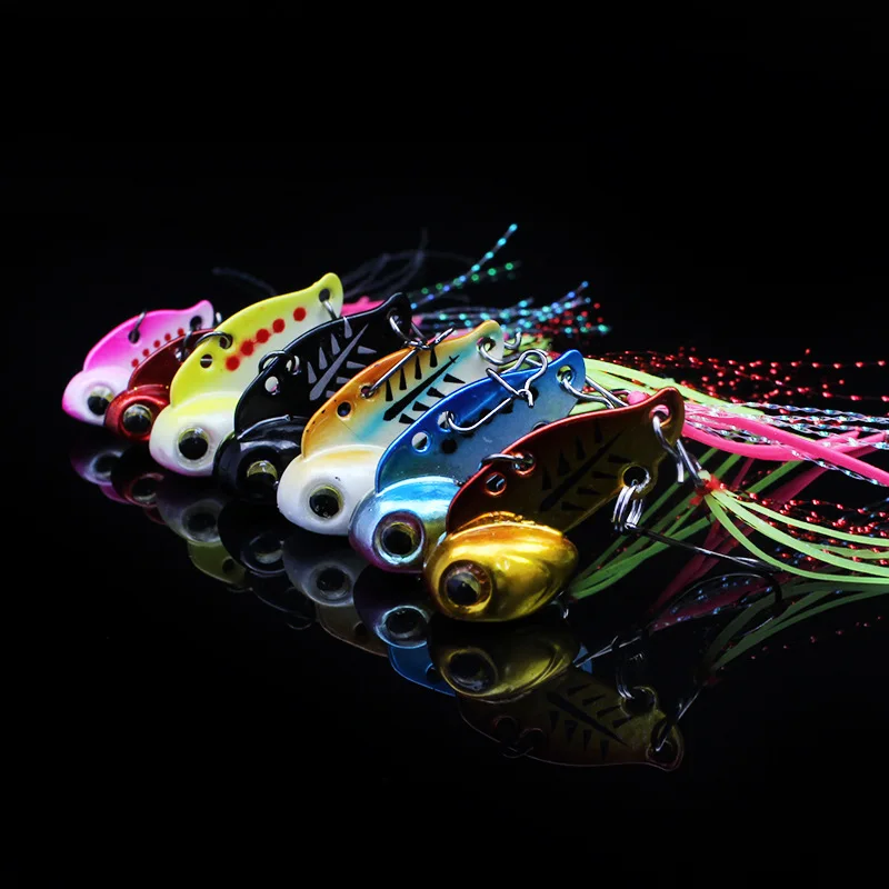 5 шт. мини Вибрирующая наживка привести Медь металлическая приманка твердый