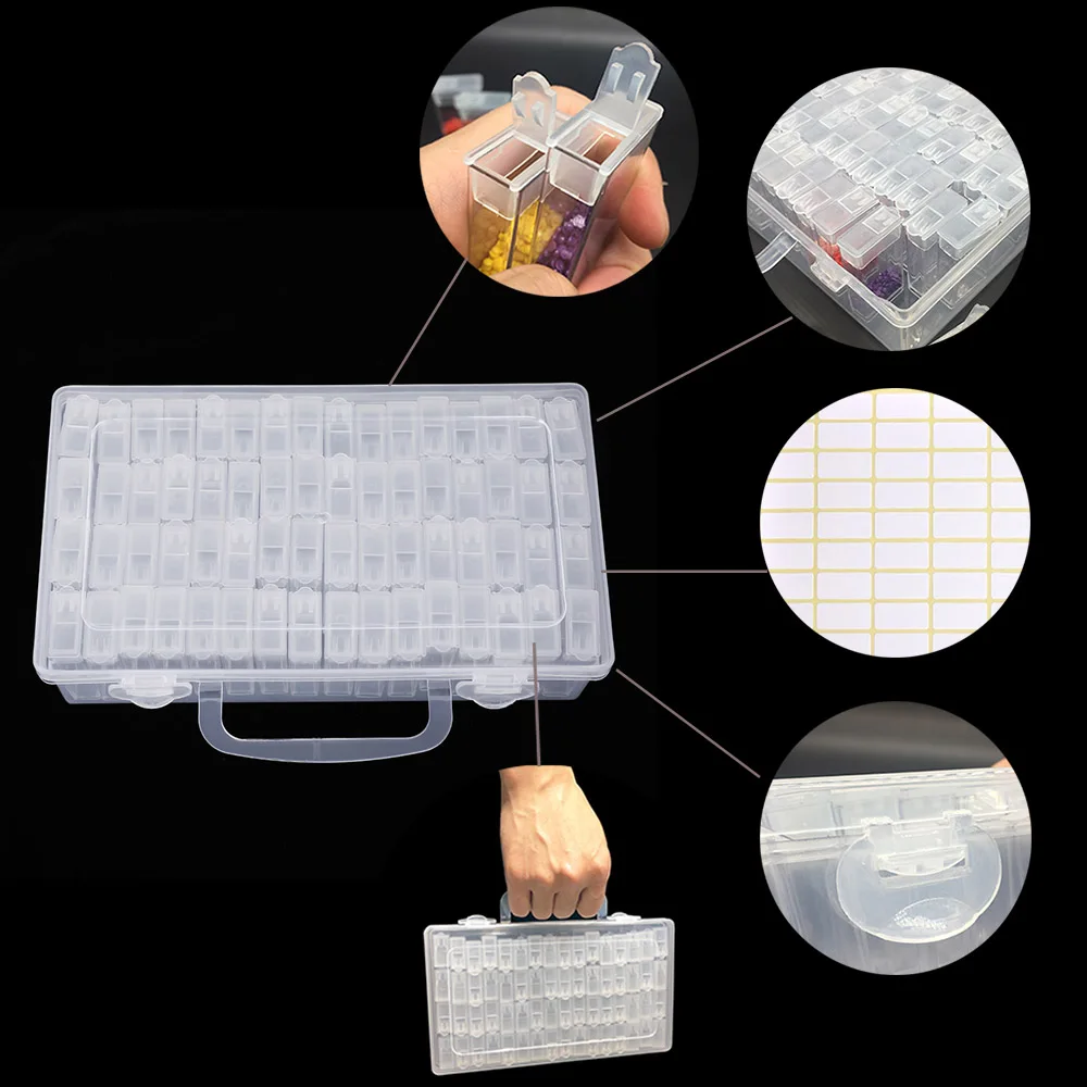 

Diamond Painting Tools Accessories Storage Box Container Diamond Embroidery Accessories Stone Mosaic Container Box