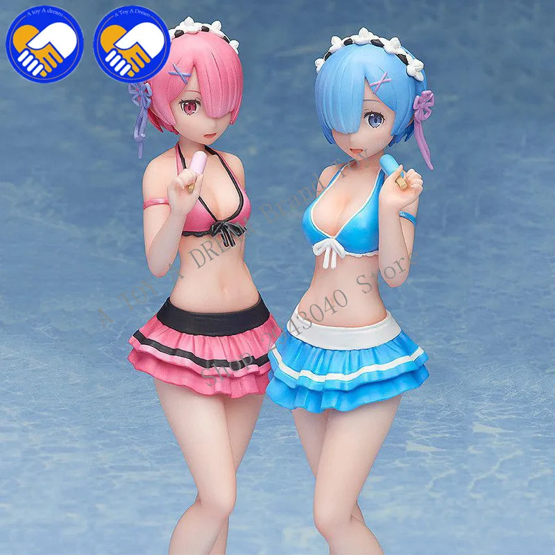 Аниме RE: ZERO Starting Life in другой мир фигурка Ram Rem купальники Ver. Модель украшения ПВХ