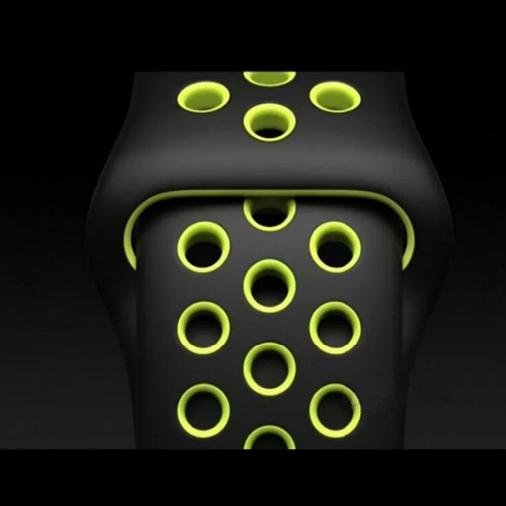 BUMVOR спортивный силиконовый ремешок для apple watch серии 1 2 3 4 42 мм 38 мм ремешок для Nike+ apple watch 40 мм 44 мм