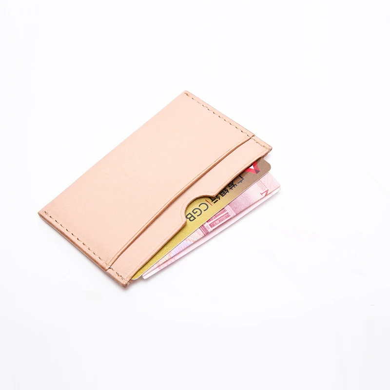 High Quality Vegetable Tanning Leather Cow Genuine Men Card Holders Women Credit ID Holder Famous Brand Slim Bag | Багаж и сумки