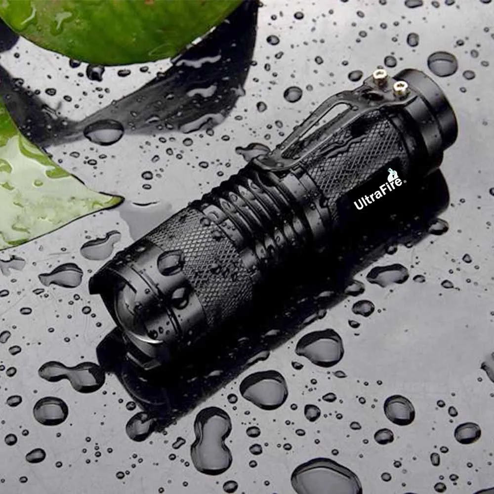 

UltraFire SK98 LED Flashlight Cree XML-T6 18650 Flashlight 5 Mode Tactical Zoom Torch Lantern Hunting LED lampa Luz Bulb