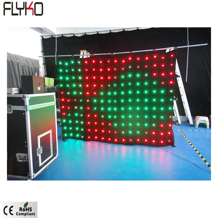 Flexible led video screen P18cm 2x3m SD/PC controller for fashion show stage equipment | Освещение