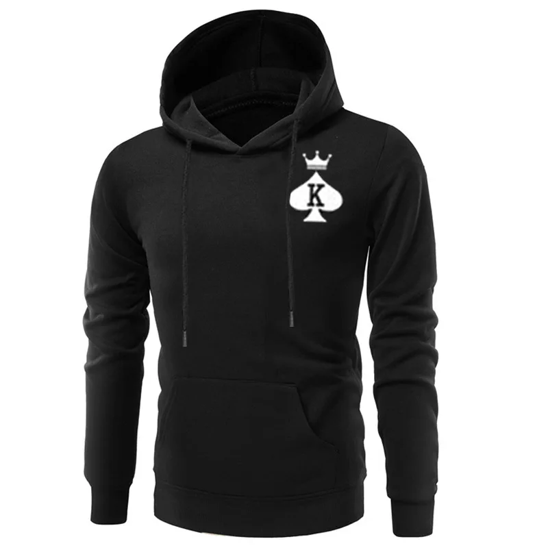 

Women Sweatshirt Valentine's Day Hoodies Rose Print woman Hoodie Love Queen King Sweatshirts Pullover Gothic Clothes