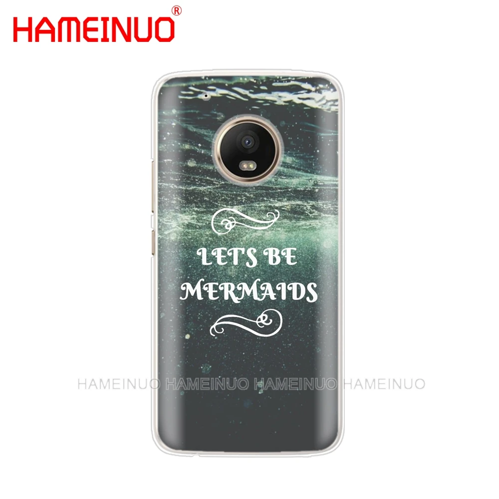 HAMEINUO чехол для телефона с изображением рыбы русалки Motorola Moto X4 E4 C G6 G5 G5S G4 Z2 Z3 PLAY