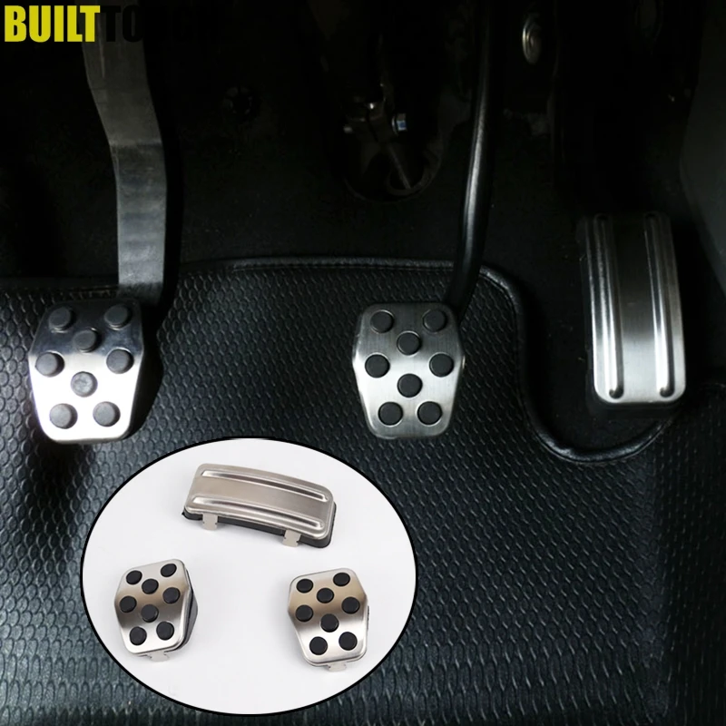 Подходит для Ford Focus Mk3 2012 2013 2014 2015 2016 2017 хромированная накладка на педаль колодки