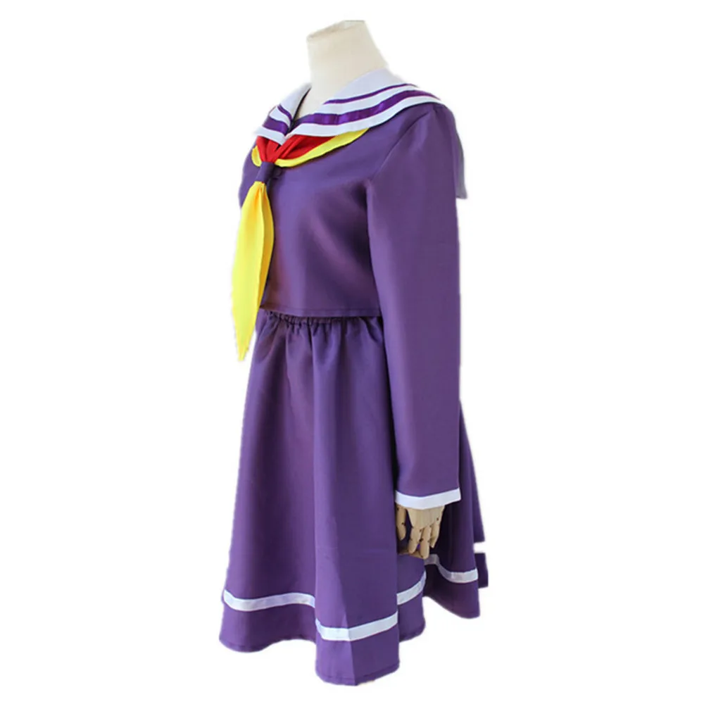 Костюм Широ для косплея No game no life женская одежда на Хэллоуин парик матросский