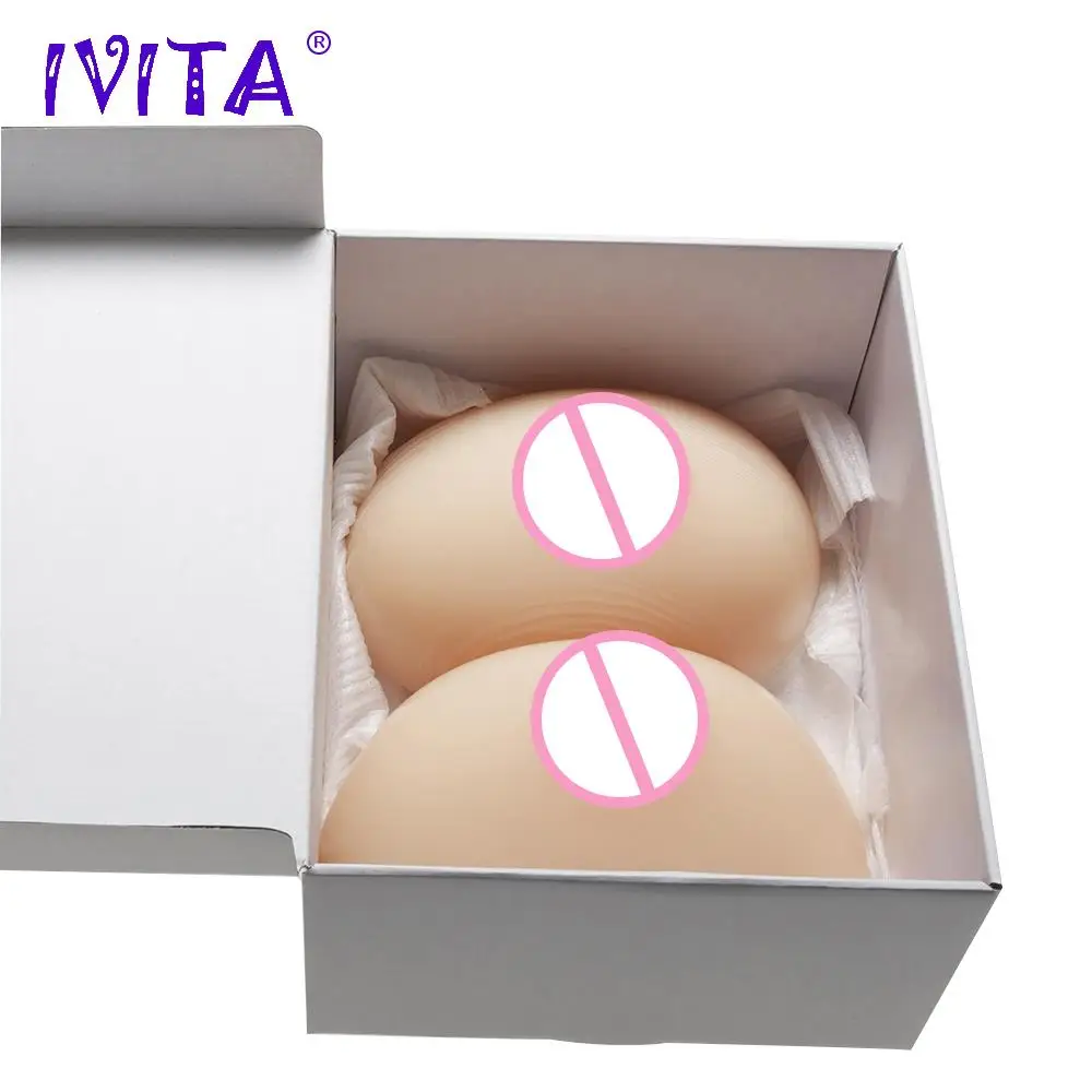 IVITA 2400 г силиконовые формы груди реалистичные накладные для трансвеститов