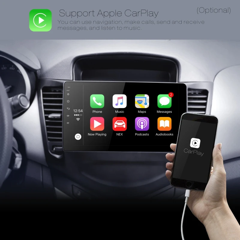 Dinpei Android 9 0 автомобильный Радио мультимедийный плеер для Chevrolet CRUZE 2011 2012 2013 2014 gps