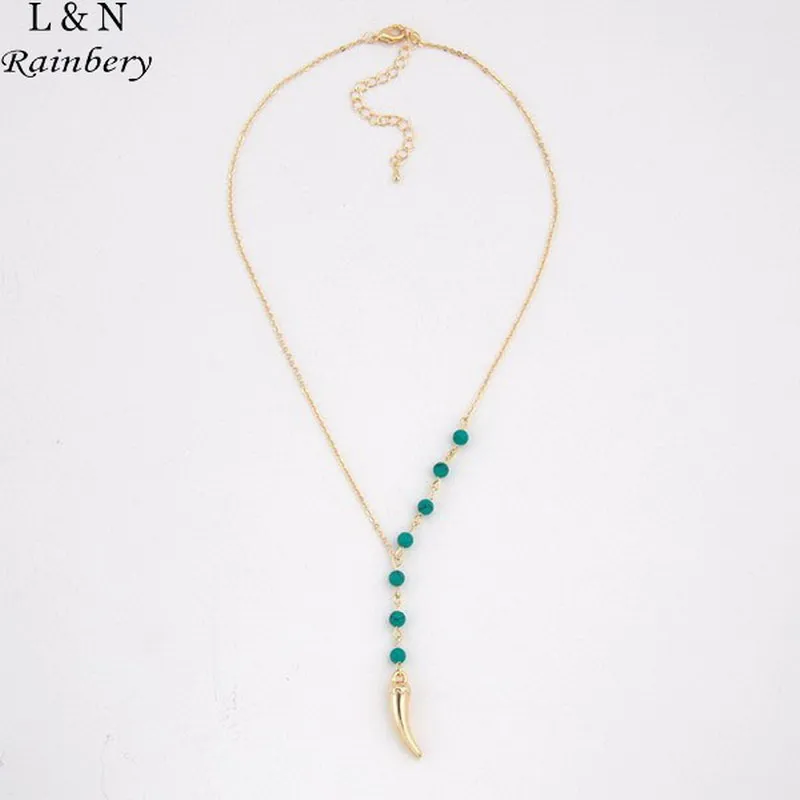 Женское Ожерелье чокер длинное золотое ожерелье с подвеской в виде капель|chokers