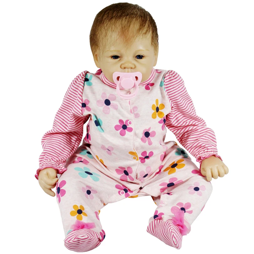 Кукла реборн силиконовая 55 см Реалистичная 22 дюйма|baby girl doll toy|doll toysgirl toy |