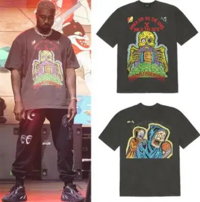 19ss сезон 6 KANYE WEST футболка мужская и женская уличная посвященная рэперу xxxtentacion