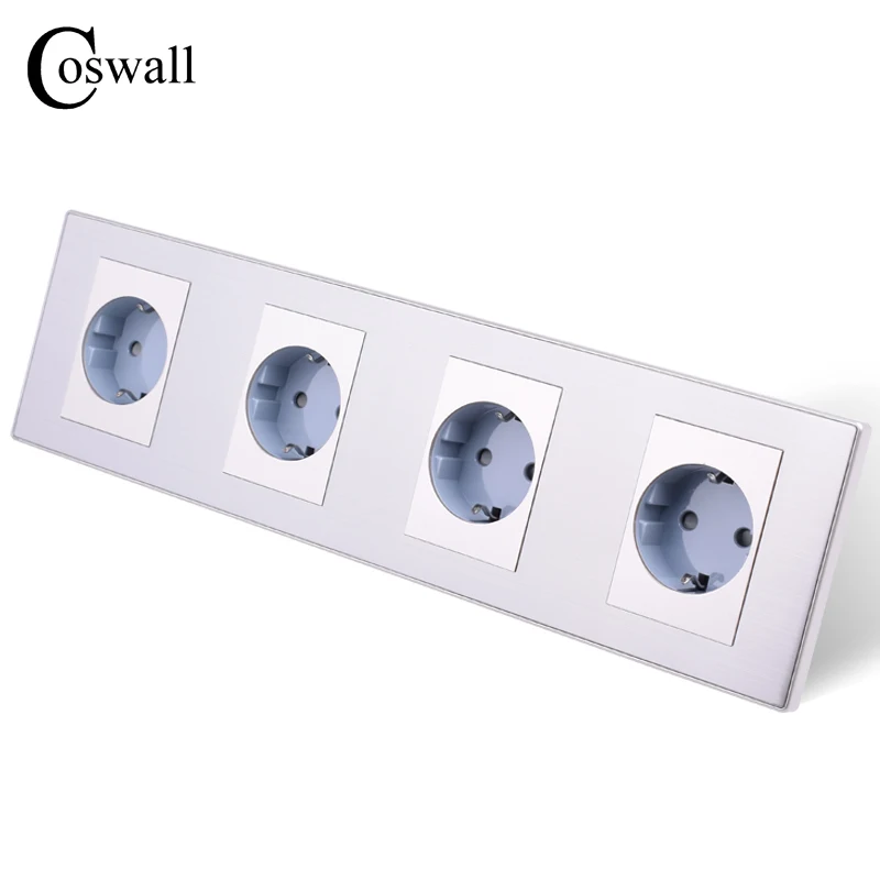 Электрическая розетка из нержавеющей стали 16 А 110 250 В|eu socket plug|plug acplug ac power |