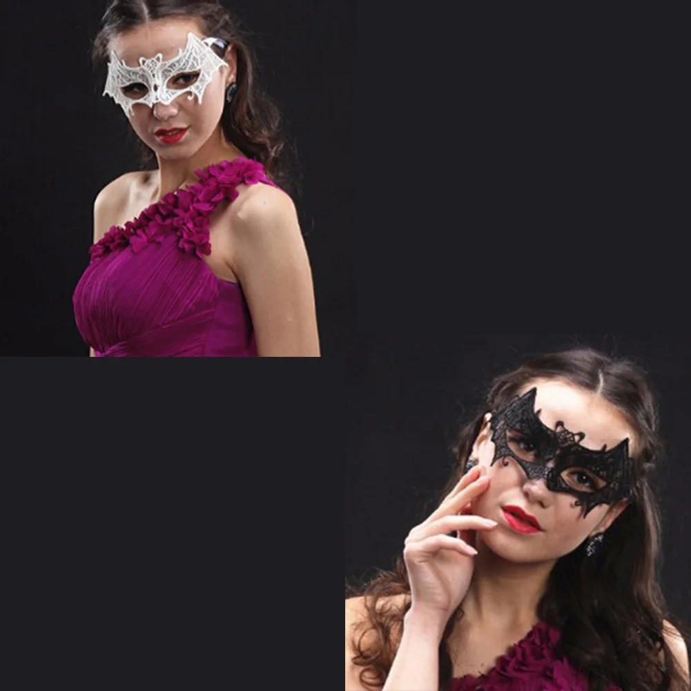 Маленькое Белое искусственное Кружевное платье маска для маскарада|masquerade masks