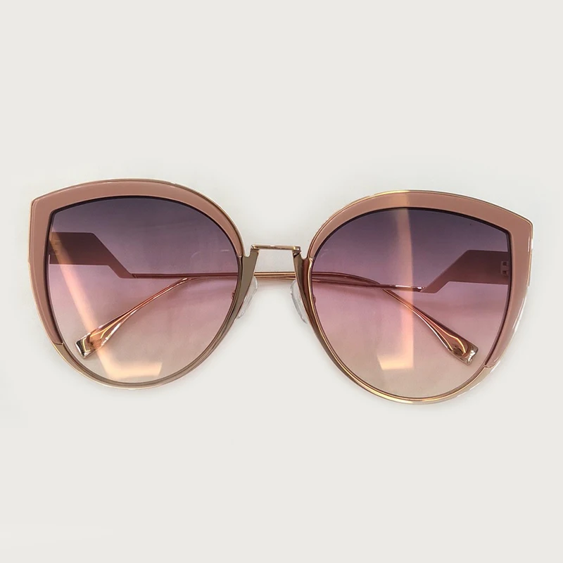 No2 Sunglasses Кошачий глаз, женские солнцезащитные очки,, фирменный дизайн, сплав, оправа, Ретро стиль, женские модные солнцезащитные очки, высокое качество, Oculos De Sol, UV400 - Цвет линз: No2 Sunglasses