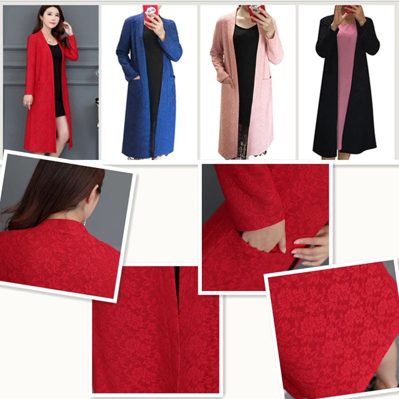 JXP GJZ длинный кардиган свитер Для женщин Новинка 2017 года осень-зима с длинным