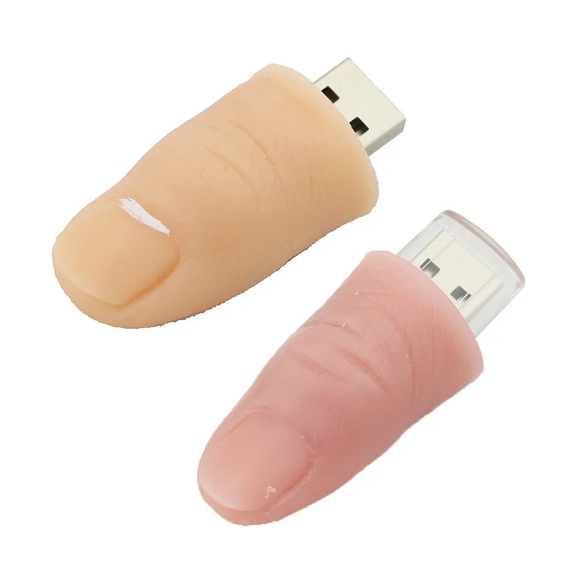 

100% Real Finger Pen Drive 64G USB 2.0 USB Flash Drive USB Drive Disk Flash Memory Stick Simulation Fingers USB Flash Drive