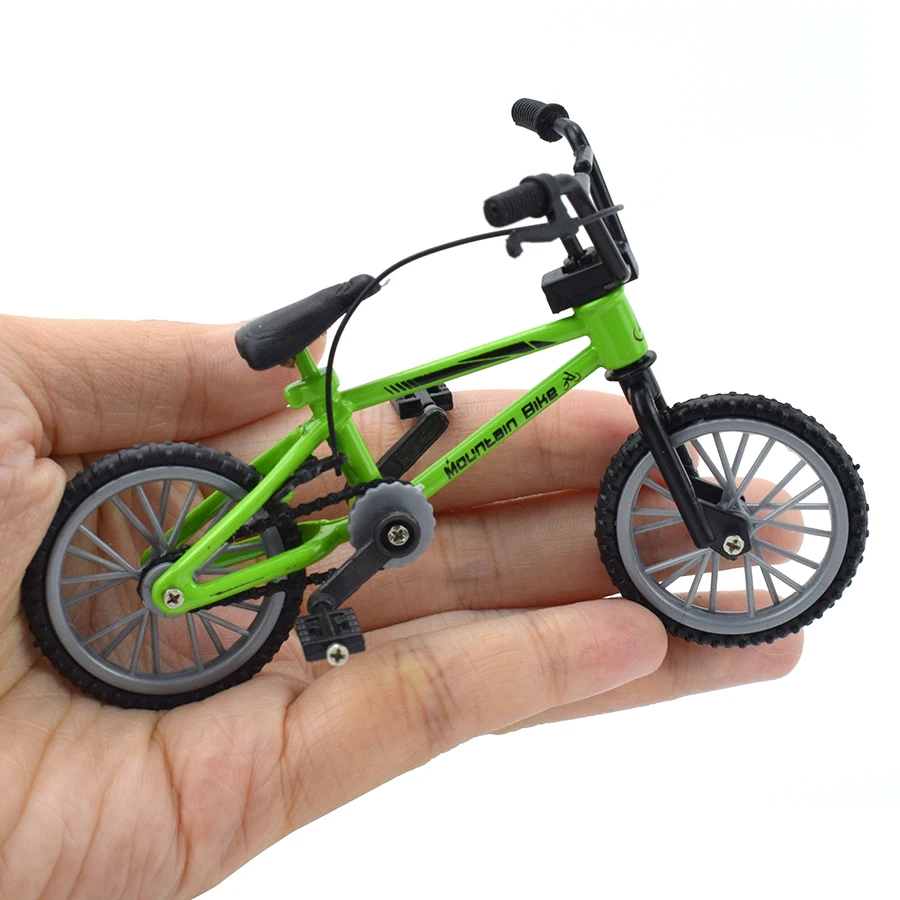 1 шт. Finger bmx велосипед игрушки для мальчиков мини-велосипед с тормозной веревкой сплав bmx функциональный горный велосипед модель игрушки для детей подарок