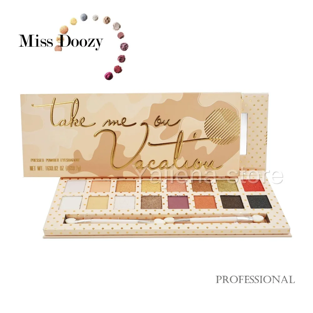 Бренд 16 цветов Профессиональные Тени для век палитра макияжа натуральное