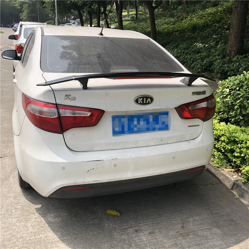 Спойлер для KIA K2 2006-2018 высококачественный спойлер Rio TF из ABS материала заднее крыло