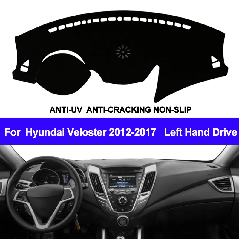 Чехол TAIJS для приборной панели автомобиля Hyundai Veloster 2012 2013 2014 2015 2016 2017 коврик ковер