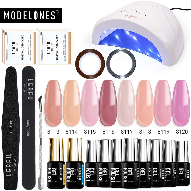 Modelones 14 шт./лот 48 Вт Светодиодная лампа Sunone Гель лак для ногтей Наборы