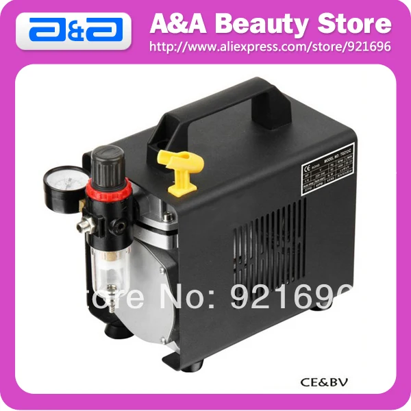 Тихий Pro поршня масло-Бесплатная Аэрограф компрессор w-Регулятор воздуха фильтр и