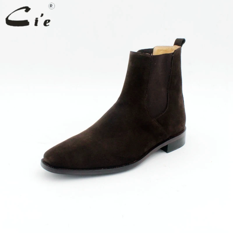 CIE Мужская goodyear welted Chelsea Boot натуральной телячьей кожи нижняя подошва calfsuede верхний ручной работы умножьте цвета загрузки A172