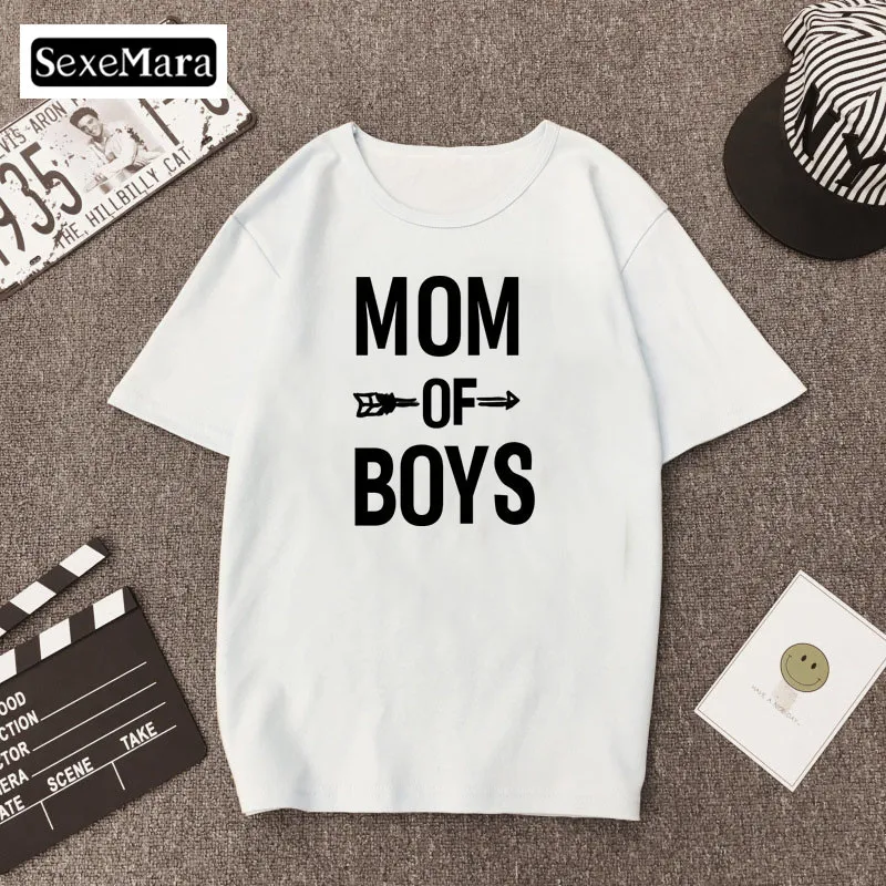 Женские футболки для жены одежда Instagram футболка с надписью Super Mom Harajuku модные