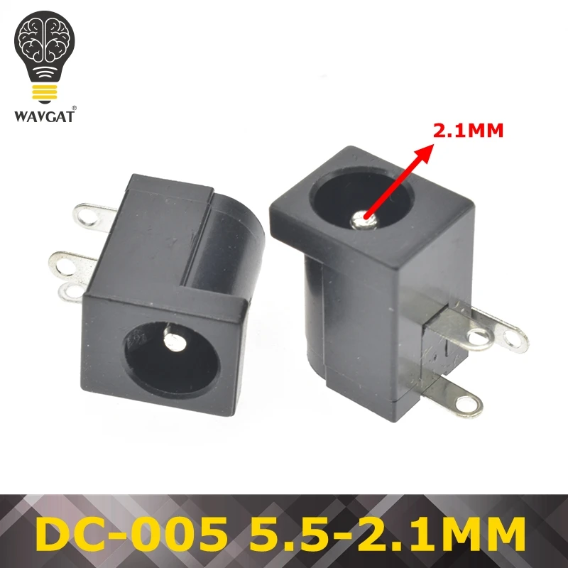 DC005 DC Мощность с разъемом типа Jack 5,5*2,1 мм 0,7 2,0 мм DC-005 DC-002 DC-012 DC-017 DC-022 DC-022B DC-025 DC-083 DC-098 DC-099 DC005 - Цвет: DC005