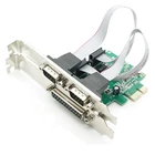 2 порта S RS-232, последовательный порт COM и DB25, параллельный порт принтера LPT в PCI-E PCI Express, адаптер, конвертер WCH382, чип DB9 DB25
