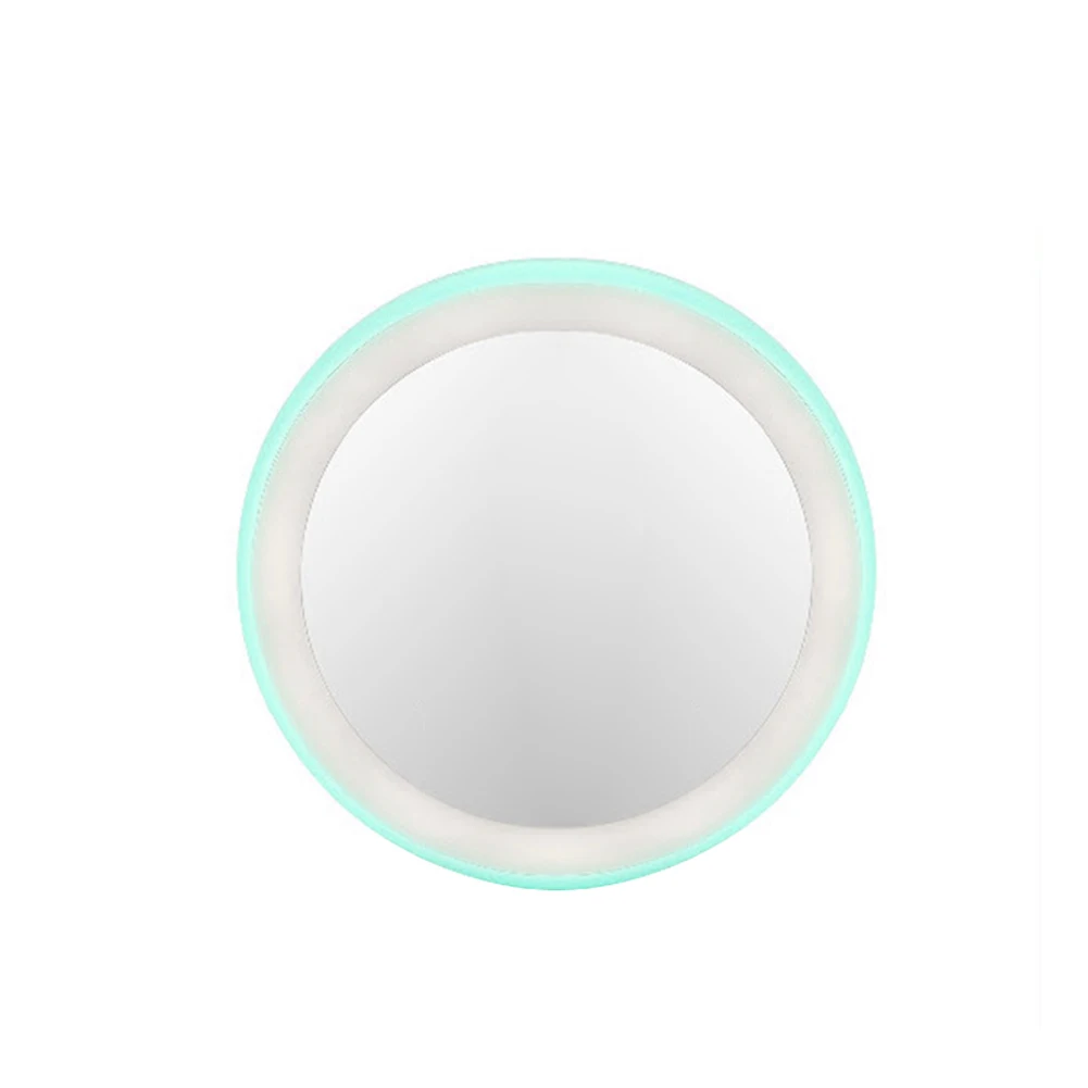 Hottest Rechargeable Mini Portable Round HD Makeup Cosmetic Mirror with 12LED Lights
