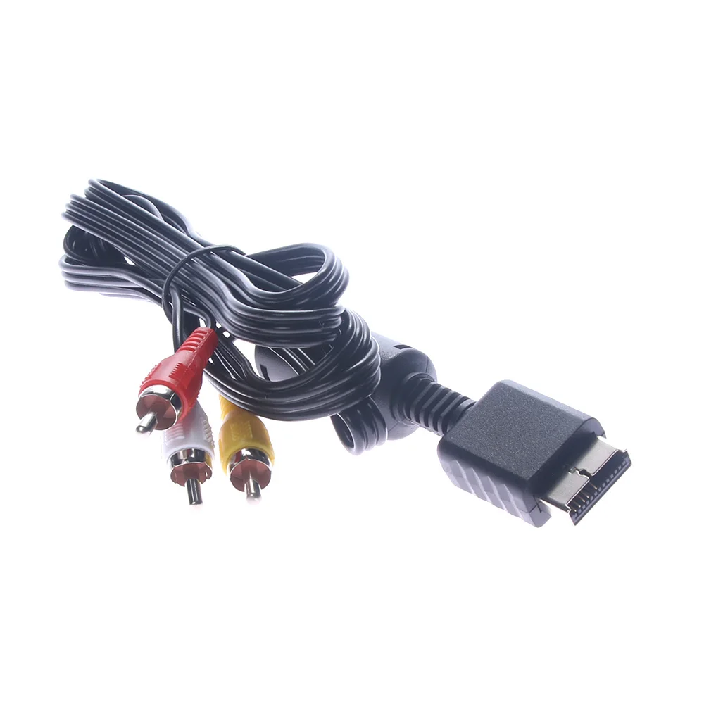 1 8 м композитный кабель AV RCA для Sony Playstation PS2 PS3 и PSX коннекторы компьютерных кабелей