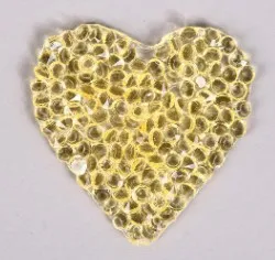 yellow 5 шт. патч в виде сердца из страз железа на патч для одежды Diy кристаллы Камни значок аппликация для одежды мешок брюки обувь - Цвет: yellow
