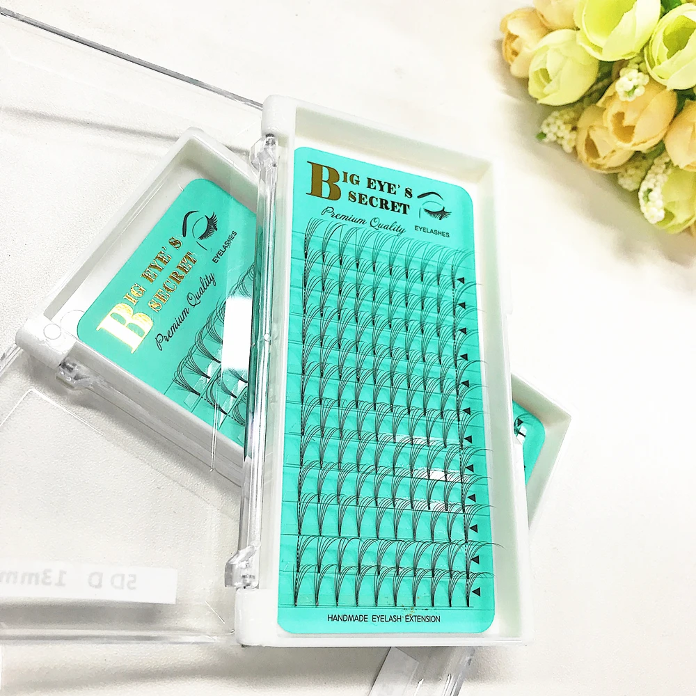 

Short Stem Russian 5D Volume Lashes Extensions Individual Fasle Eyelashes Premade 5D Volume Fans Luxury Lashes
