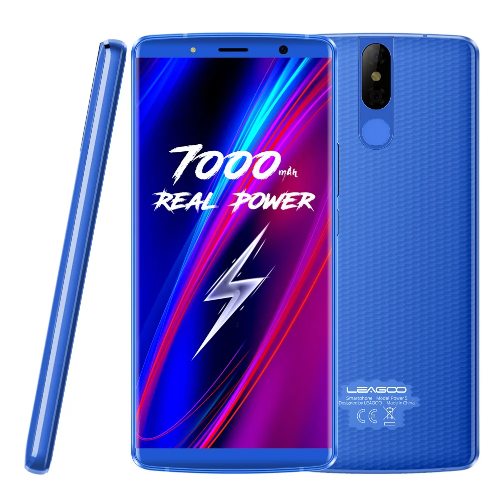 LEAGOO POWER 5 99 "FHD + мобильный телефон ОЗУ 6 Гб ПЗУ 64 Двойная камера 13 Мп Android 8 1 MT6763V