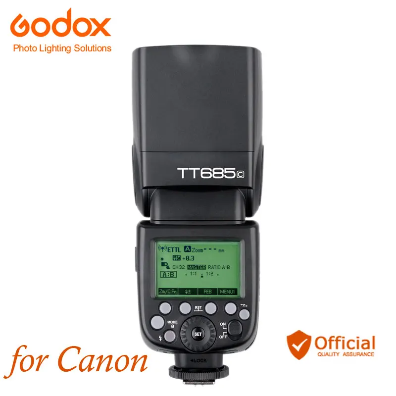 Godox TT685C Speedlite 2 4G Беспроводная Высокоскоростная синхронизация внешняя TTL для Canon