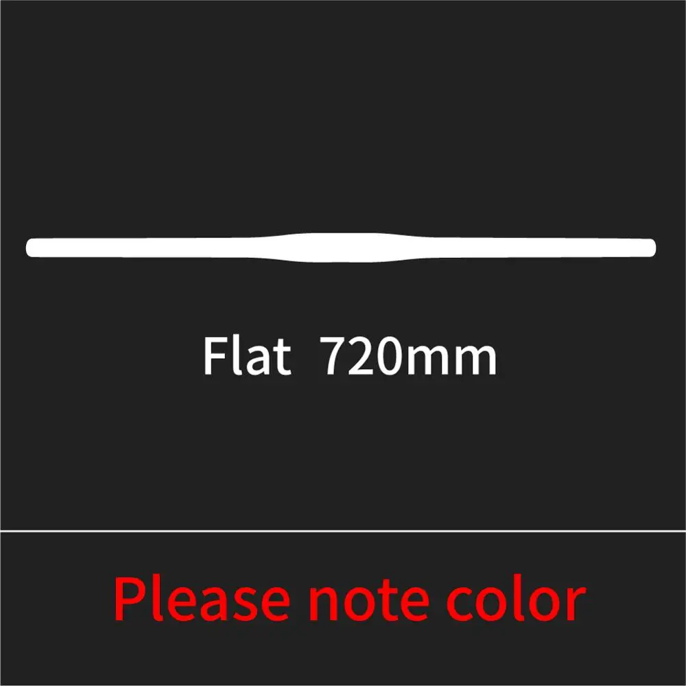 flat 720mm Красочные полностью Углеродные волокна MTB/горный велосипед прямой плоский/изгиб Riser руль углеродный велосипед часть 31,8*600-740 Глянцевая CB482 - Цвет: flat 720mm