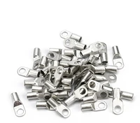 1050100pcs sc25 8 bolt hole tinned copper cable eyelets ring lugs battery terminals 25mm2 wire