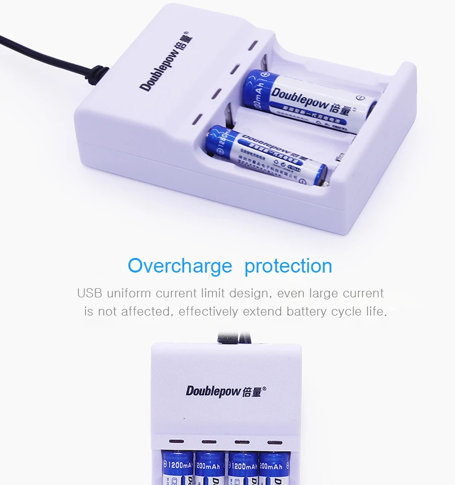 1,2 в AA AAA перезаряжаемые батареи+ 4 слоты USB зарядное устройство для AA/AAA батареи; 5#7# батарея+ коробка батареи для игрушек