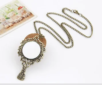 6pcs Mirror pendant necklace 650*68*40mm Sweater chains 24G Ancient silver bronze | Украшения и аксессуары