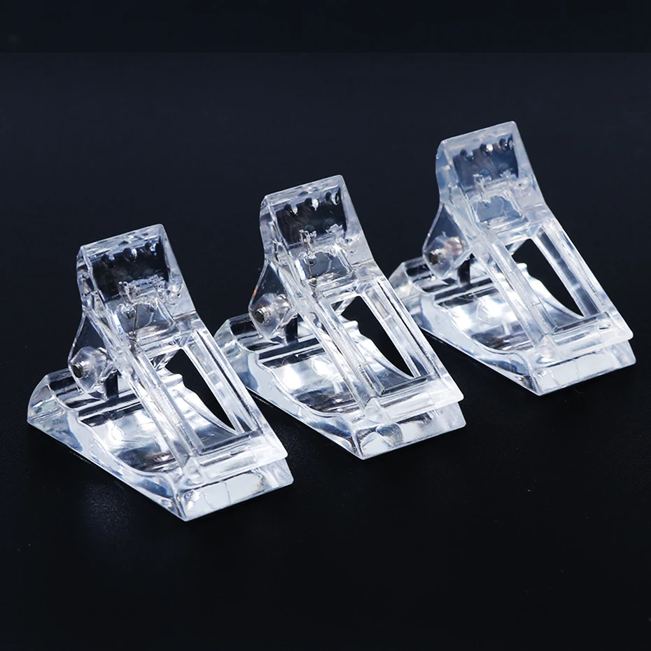 1 шт. пластиковый зажим для наращивания ногтей быстрого УФ-гель полного покрытия