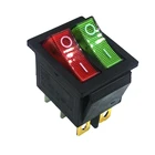 31*25 мм DPST ламсветильник 6PIN защелкивающийся ВКЛВЫКЛ Лодка клавишный переключатель 16A250V медь KCD4